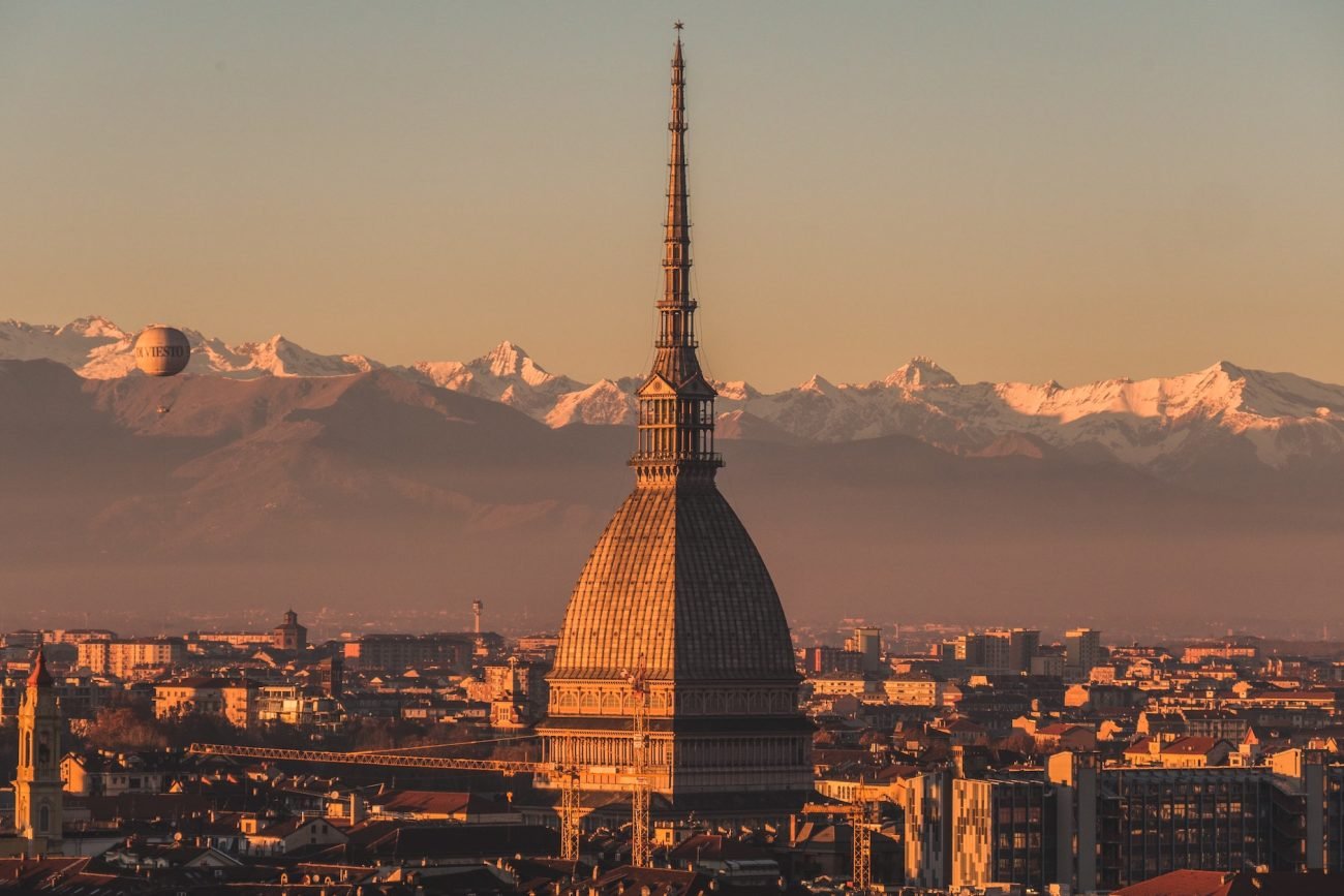 Mole Antonelliana ao pôr do sol